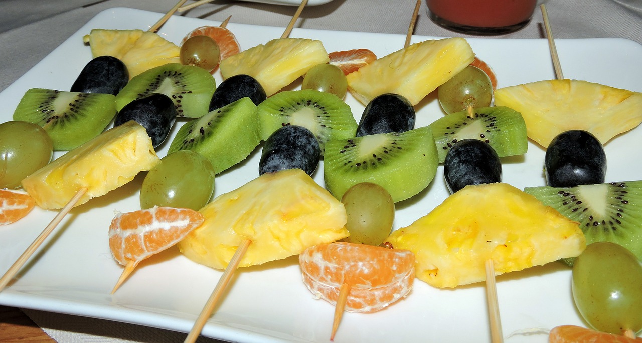 fruit skewer pineapple free photo