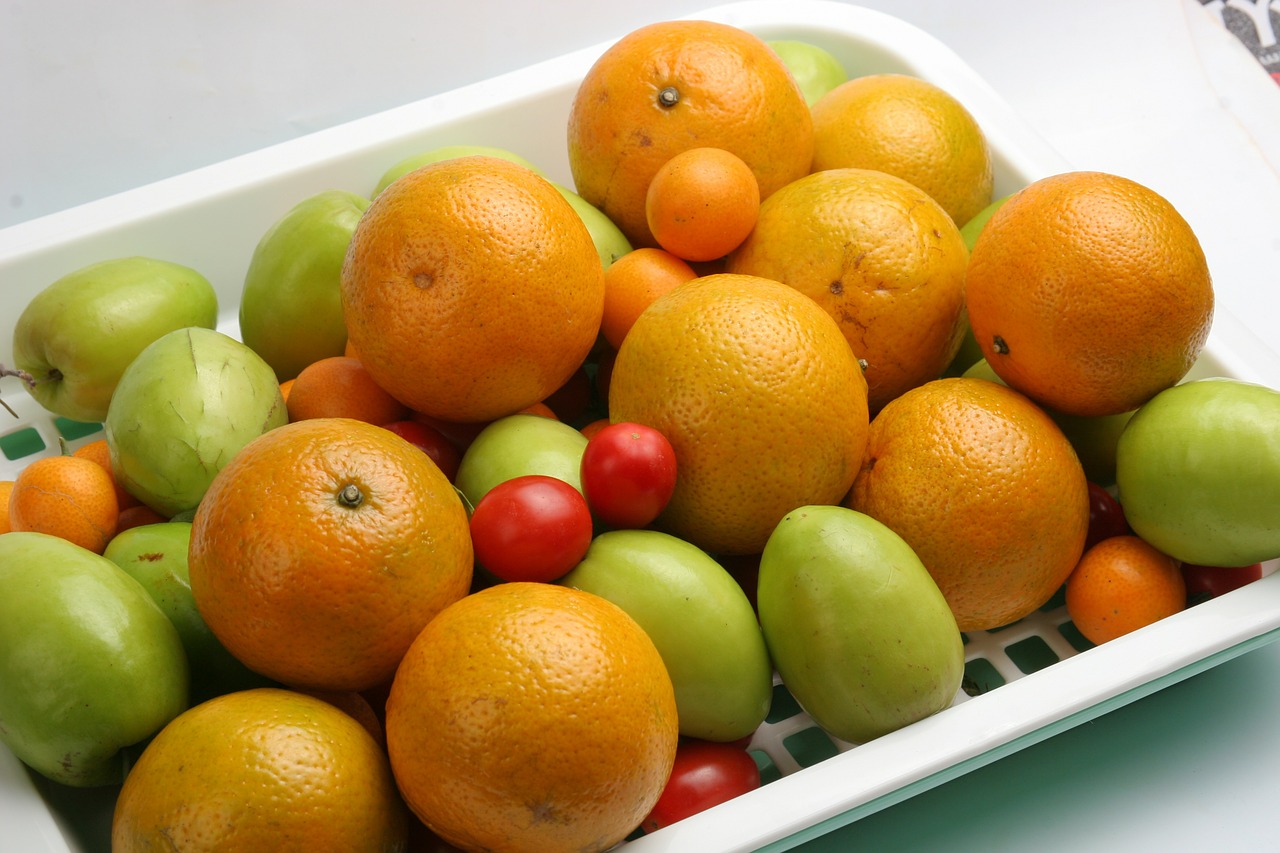 fruit oranges dish free photo