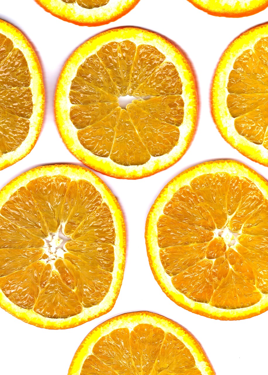 fruit orange discs free photo