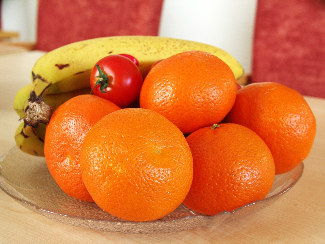 fruit oranges bananas free photo