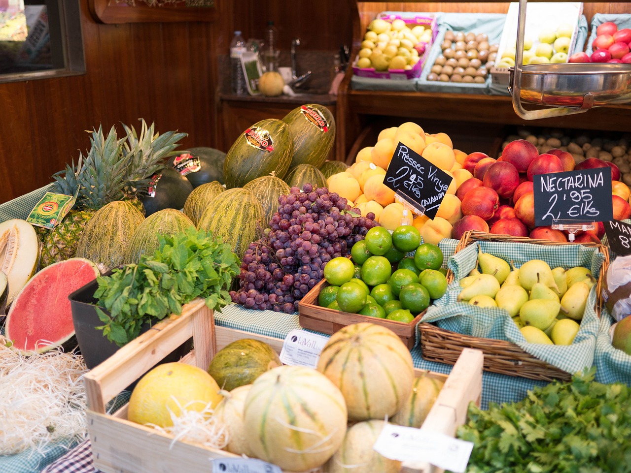 fruit market melon free photo