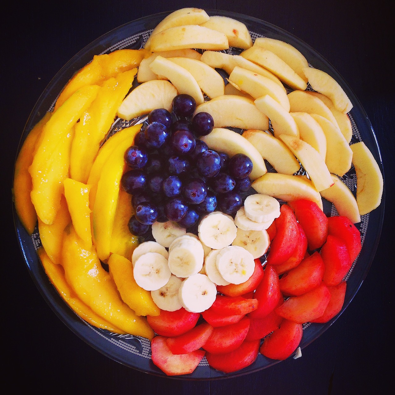 fruit salad plate free photo