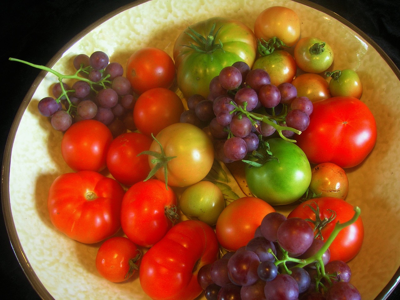 fruit bowl vegetables fruits free photo