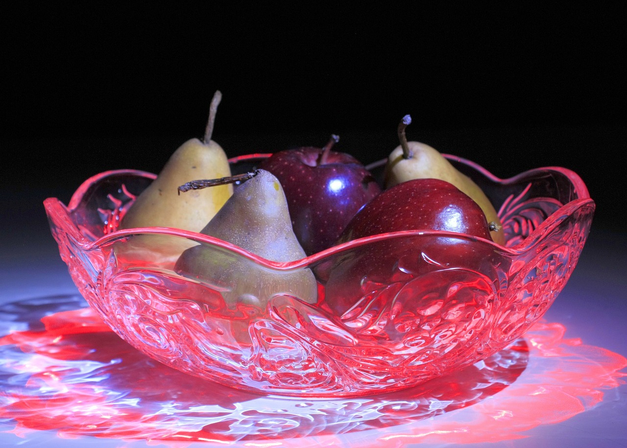 fruit bowl fruits pears free photo