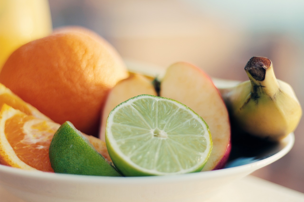 fruit bowl citrus banana free photo