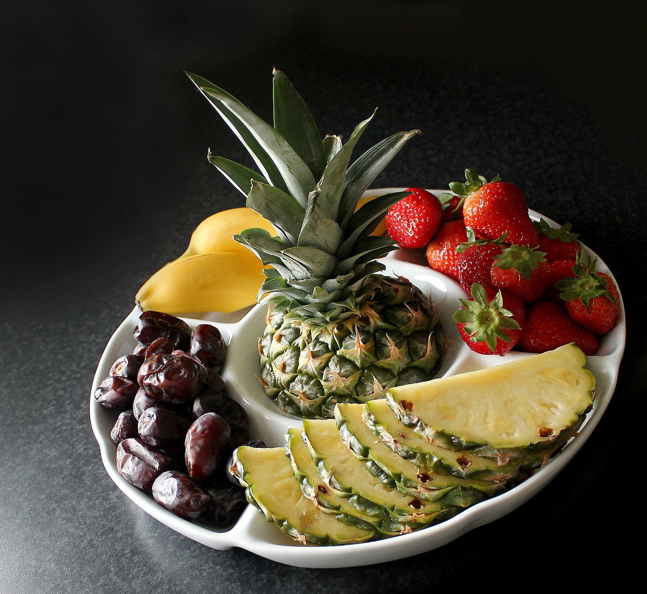 fruit bowl fruits pineapple free photo