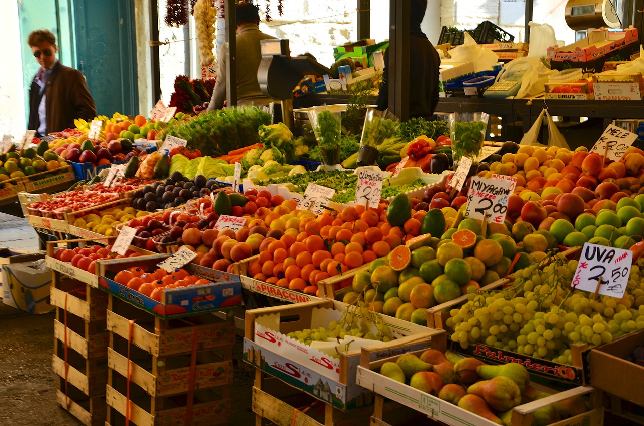 fruit market italy venice free photo