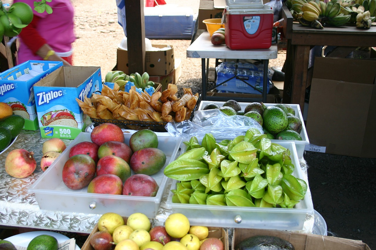 fruit market hawaii market free photo