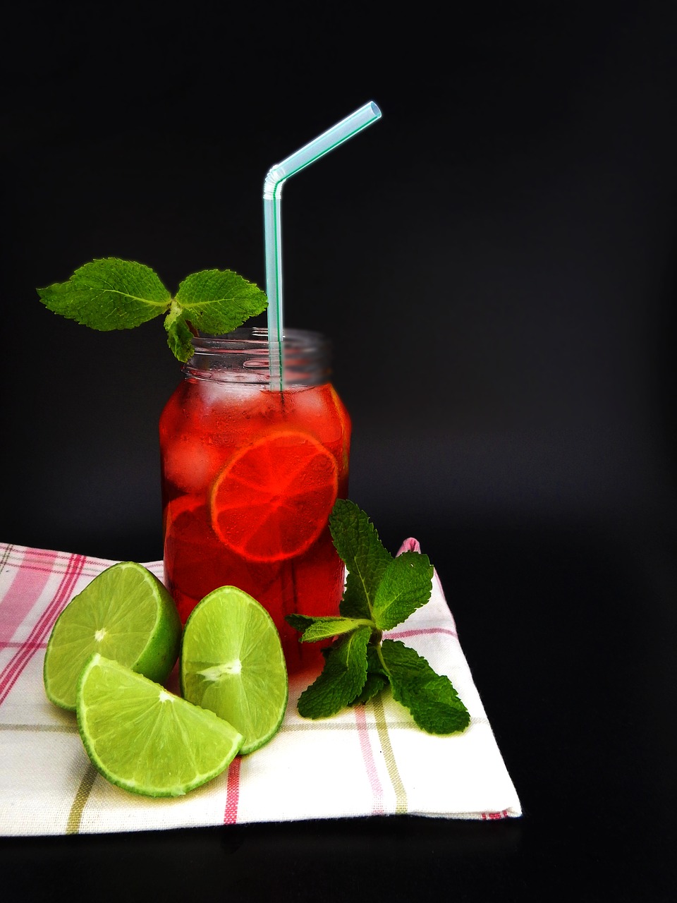 fruit punch drink mojito free photo