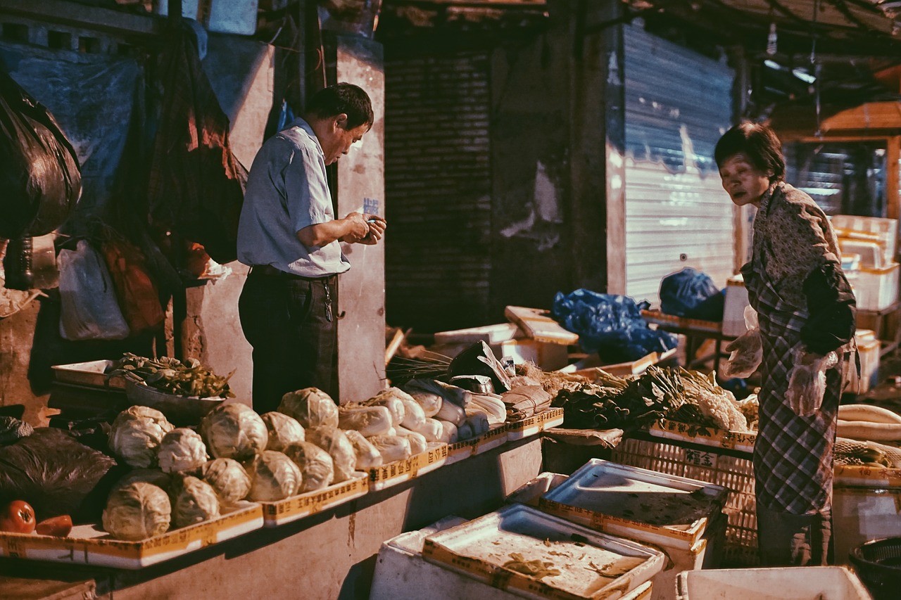 fruit stall fruit the old man free photo