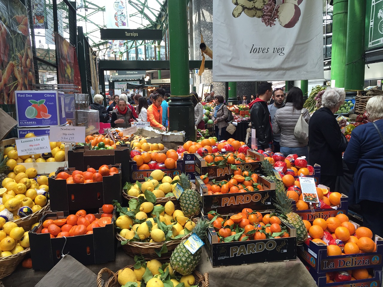 fruit stall market london free photo