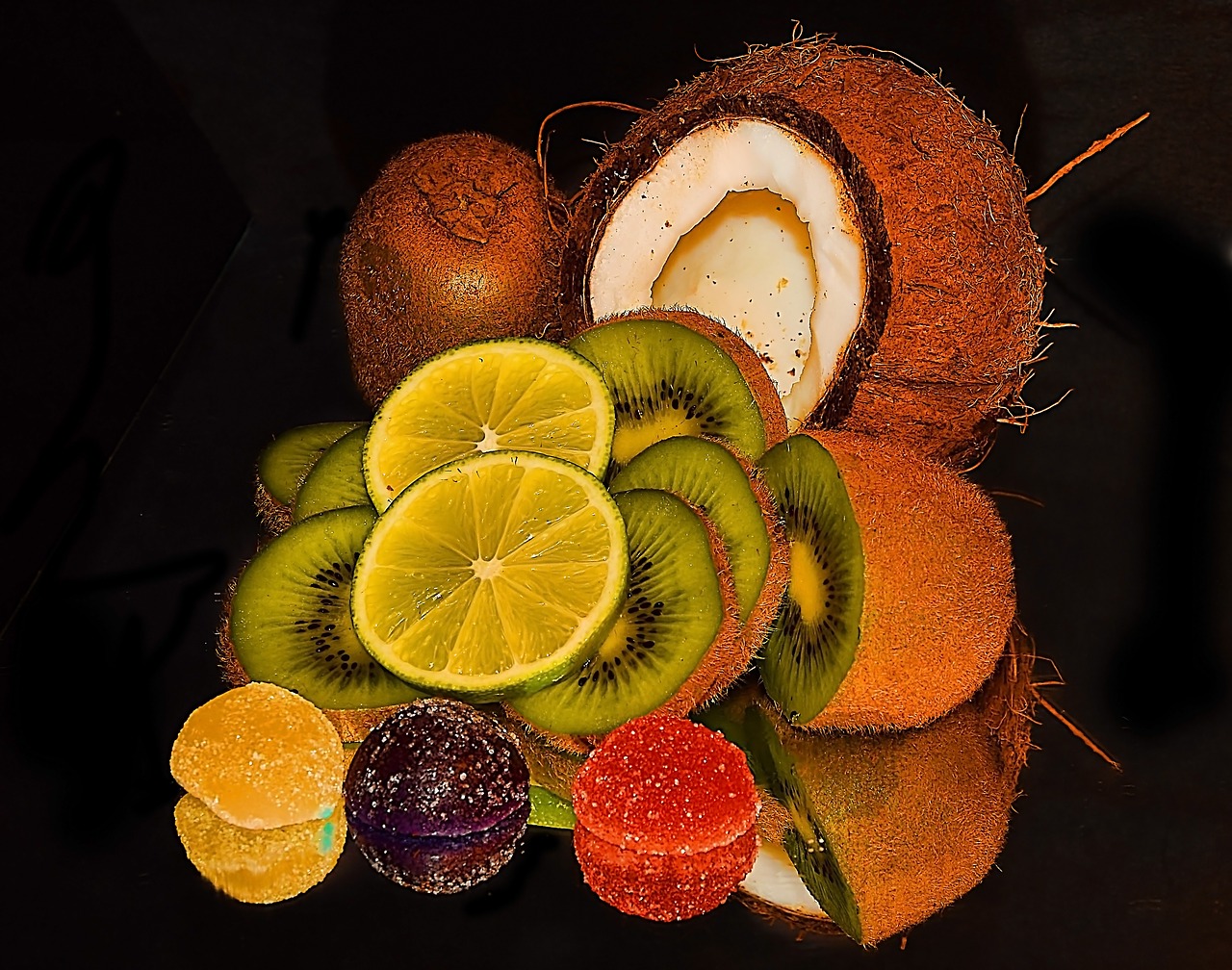 fruits candys colorful free photo