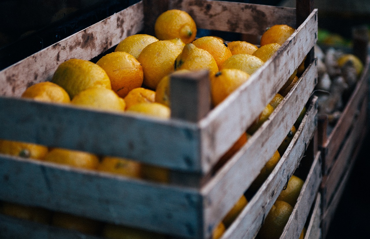 fruits lemon basket free photo