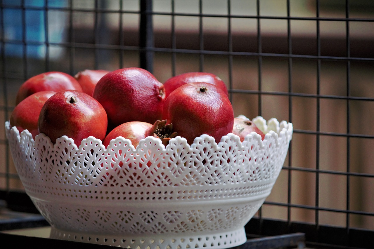 fruits pomegranate fruit free photo