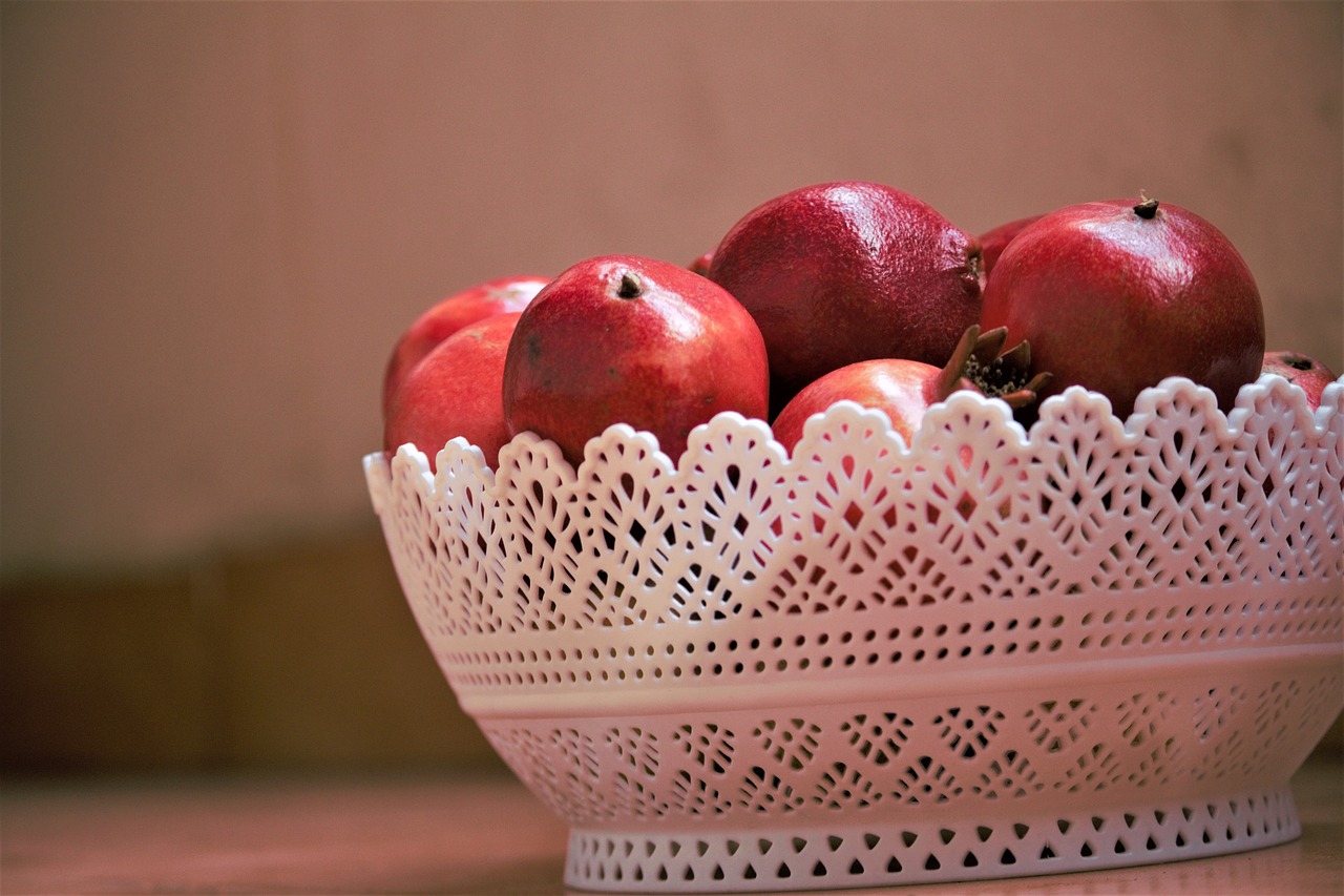 fruits pomegranate fruit free photo