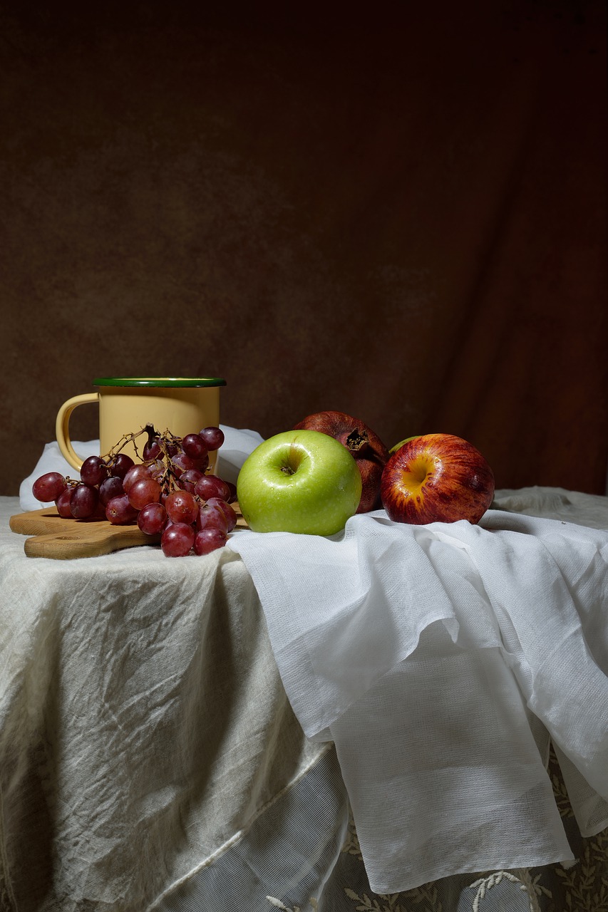 fruits  still life  table free photo