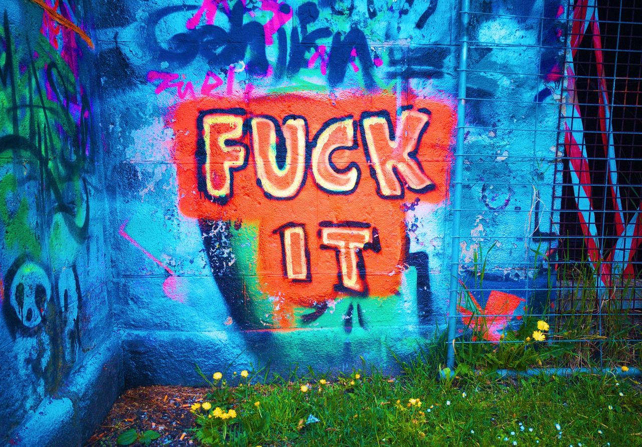 graffitti sprayer street art free photo