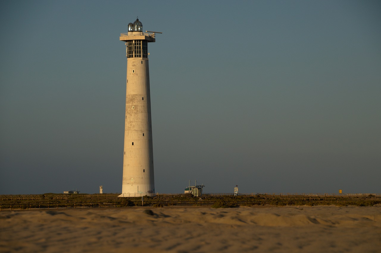 fuerteventura lighthouse beach free photo