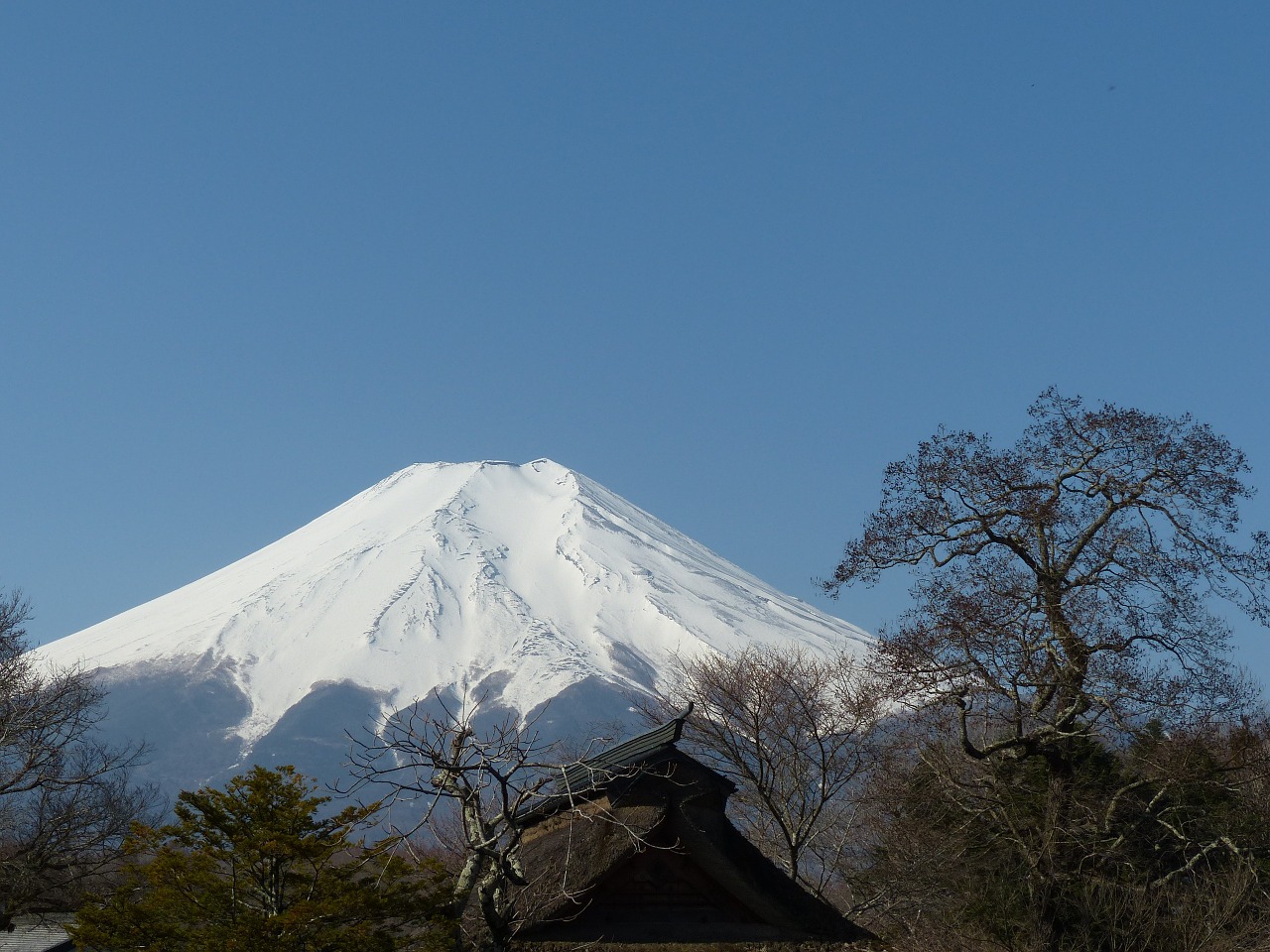 fuji mountain japan landscape free photo