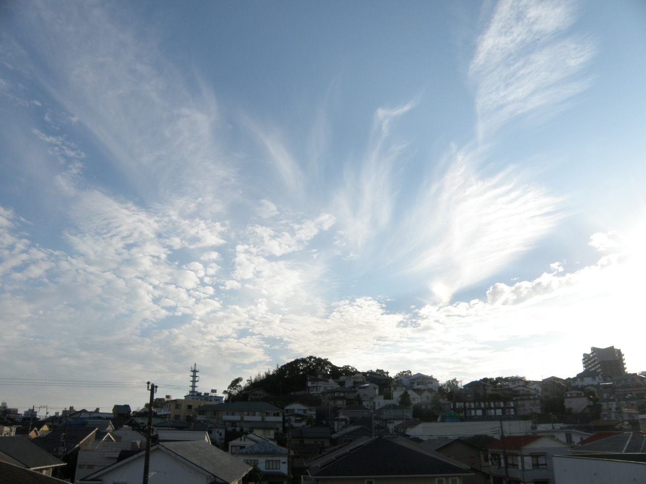 fujisawa autumn sky cloud free photo