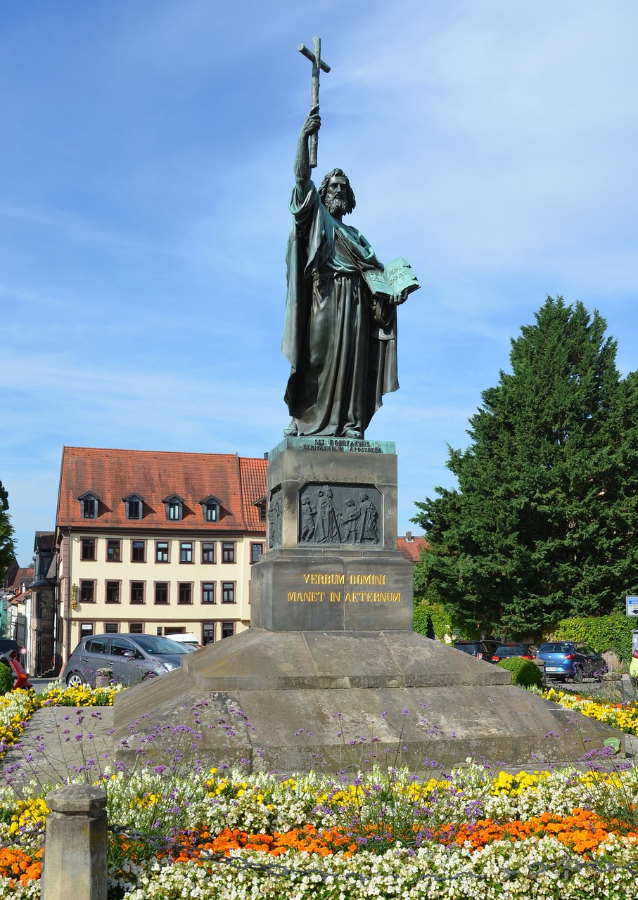 fulda  boniface  statue free photo