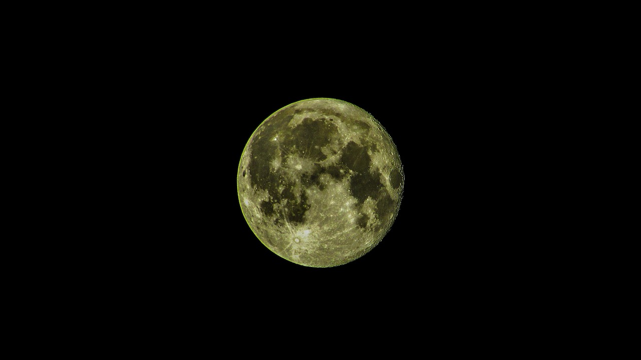 full moon satellite moon free photo