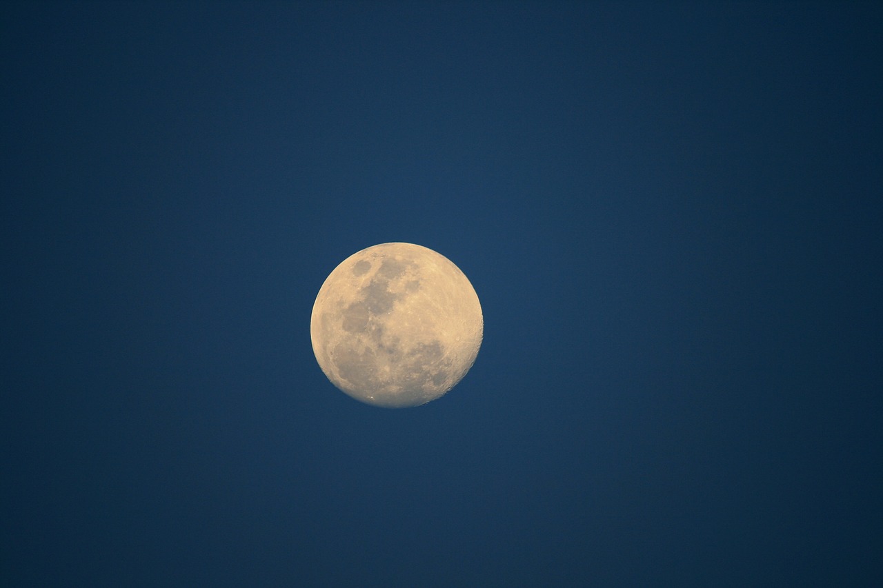 full moon moon round free photo