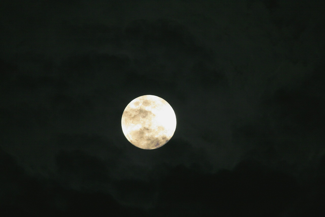 full moon moon sky free photo