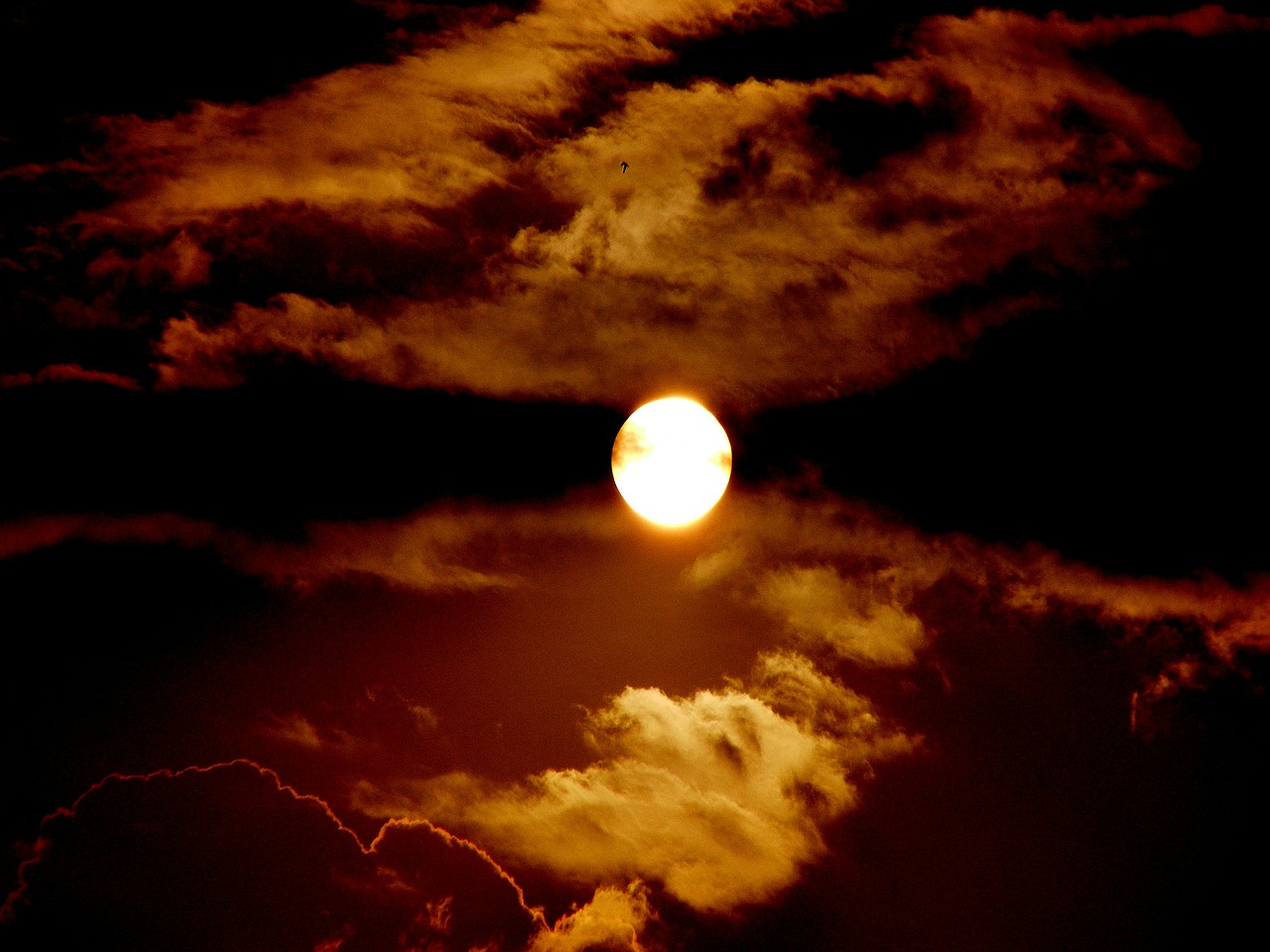 full moon cloud night free photo