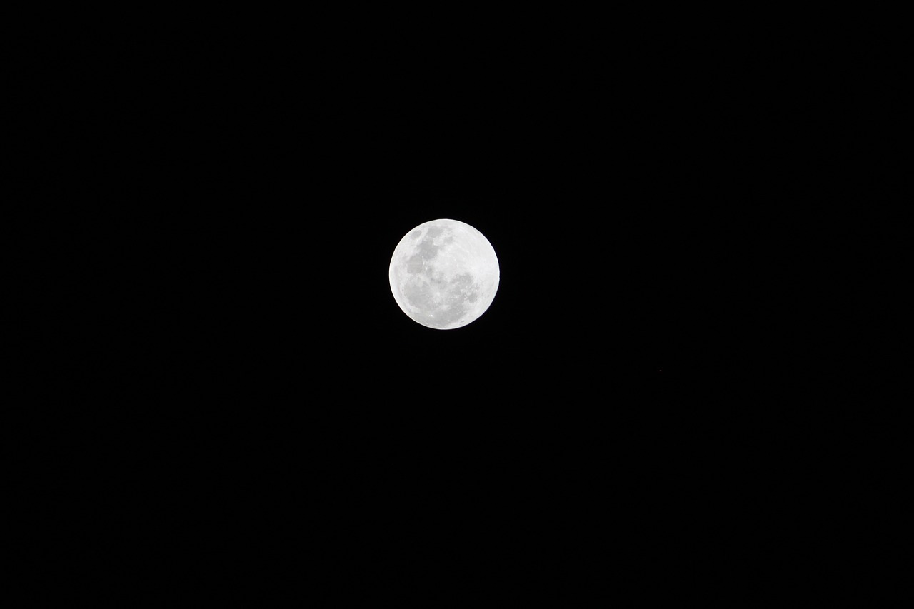 full moon night moonlight free photo