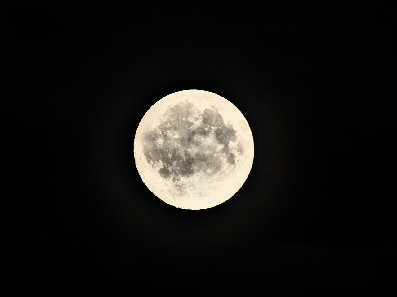 full moon night moon free photo