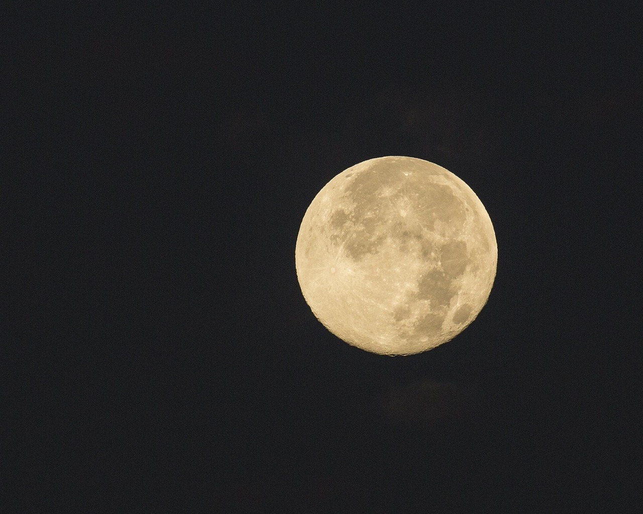 full moon night sky free photo