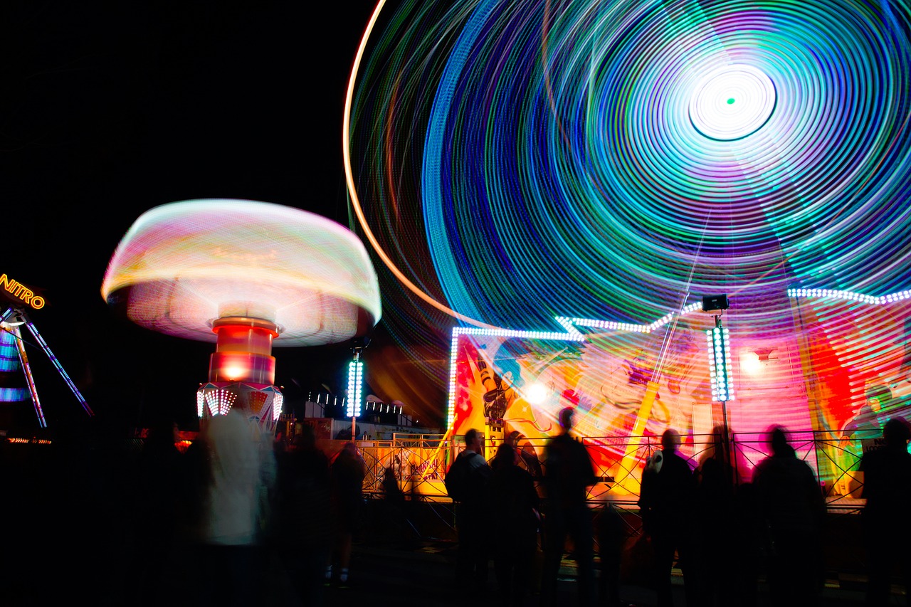 fun carnival lights free photo