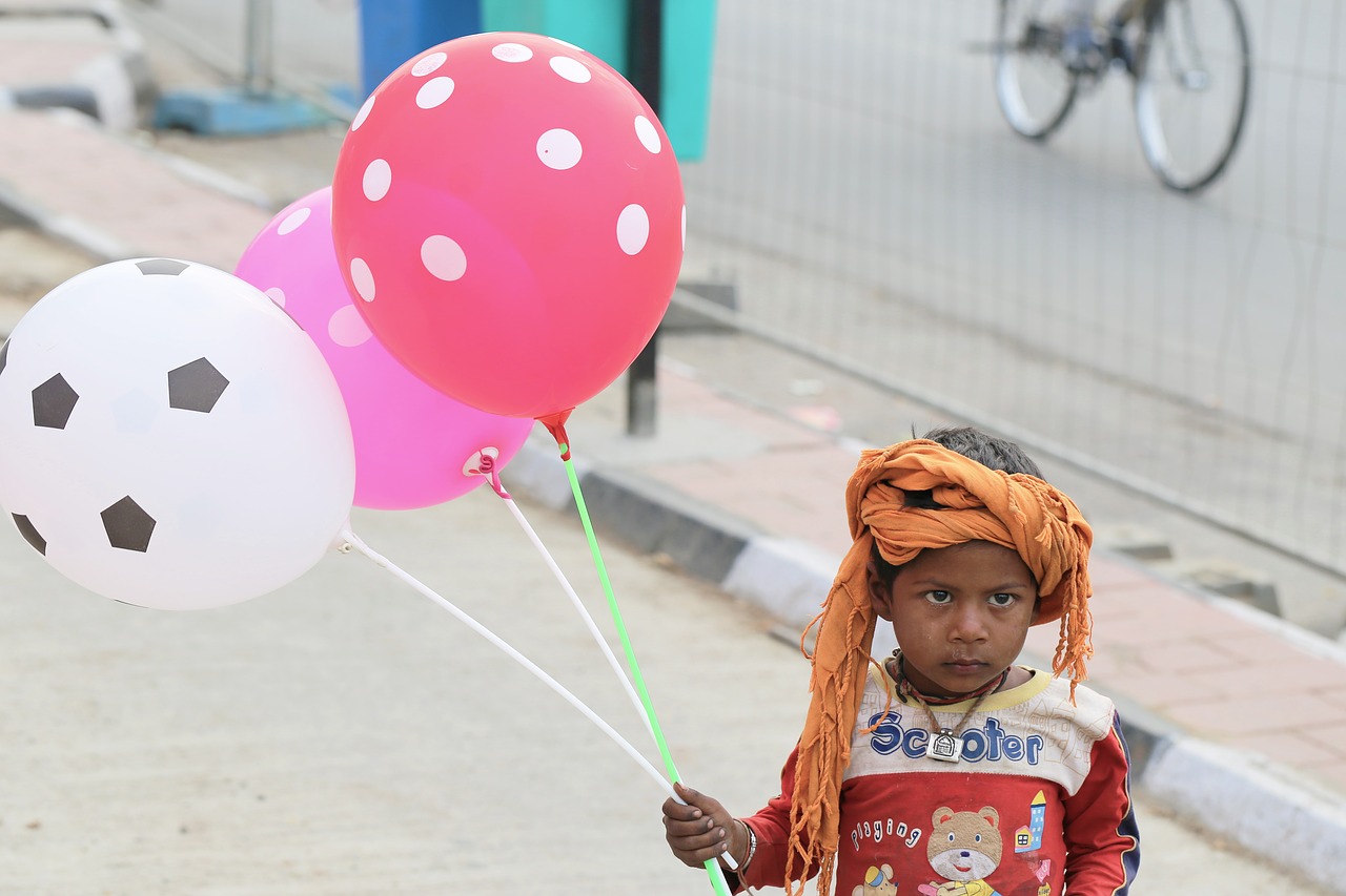 fun balloon baby free photo