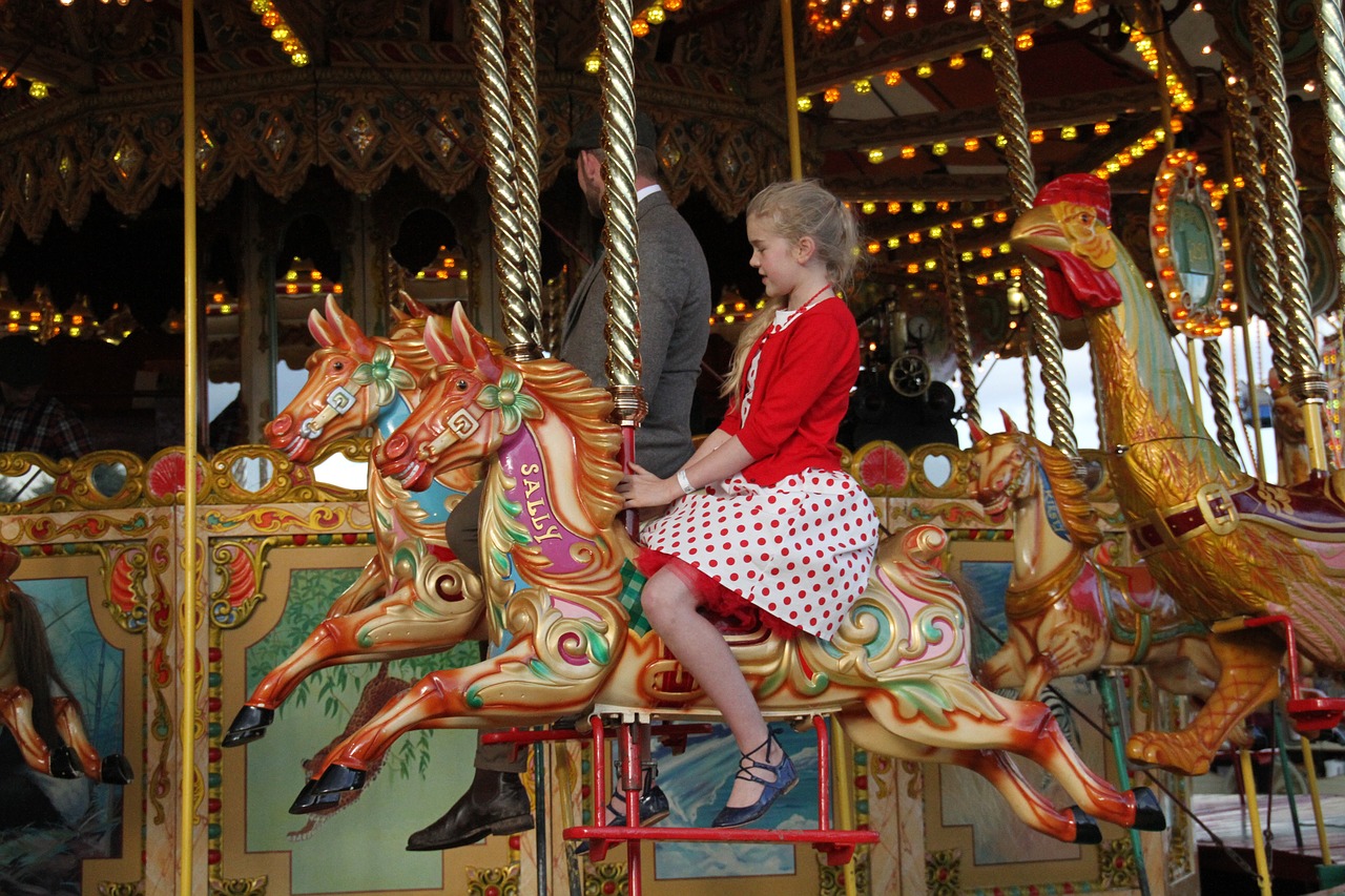 fun fair carousel amusement free photo