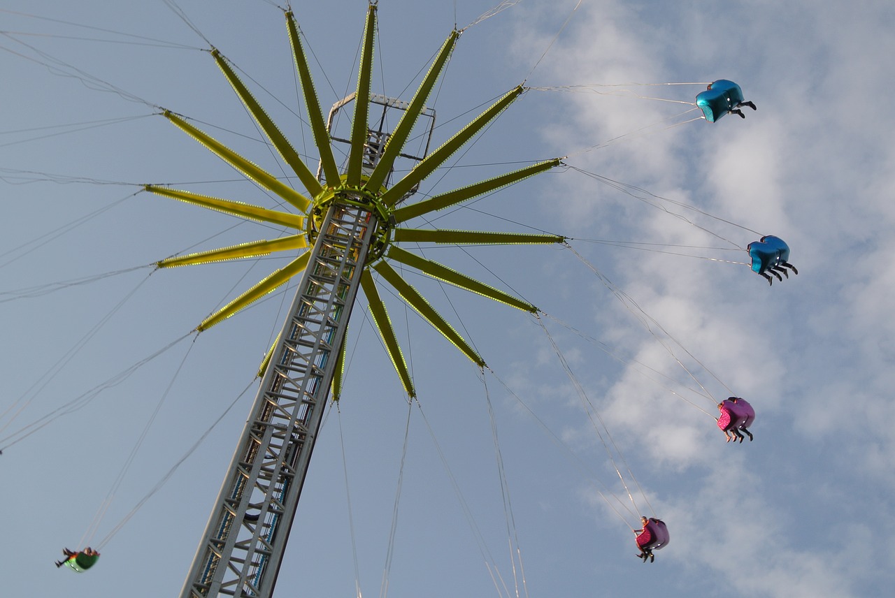 funfair ride high free photo