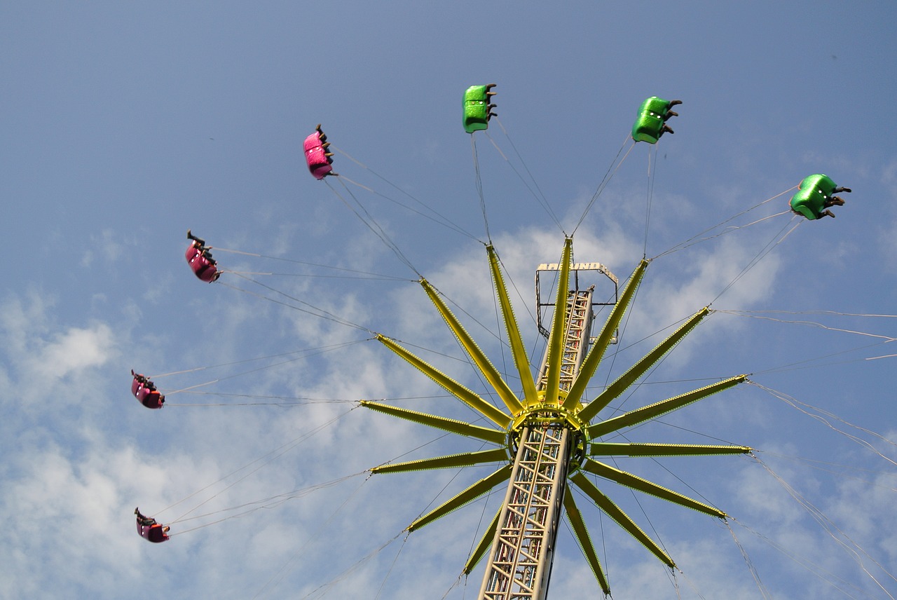 funfair ride high free photo