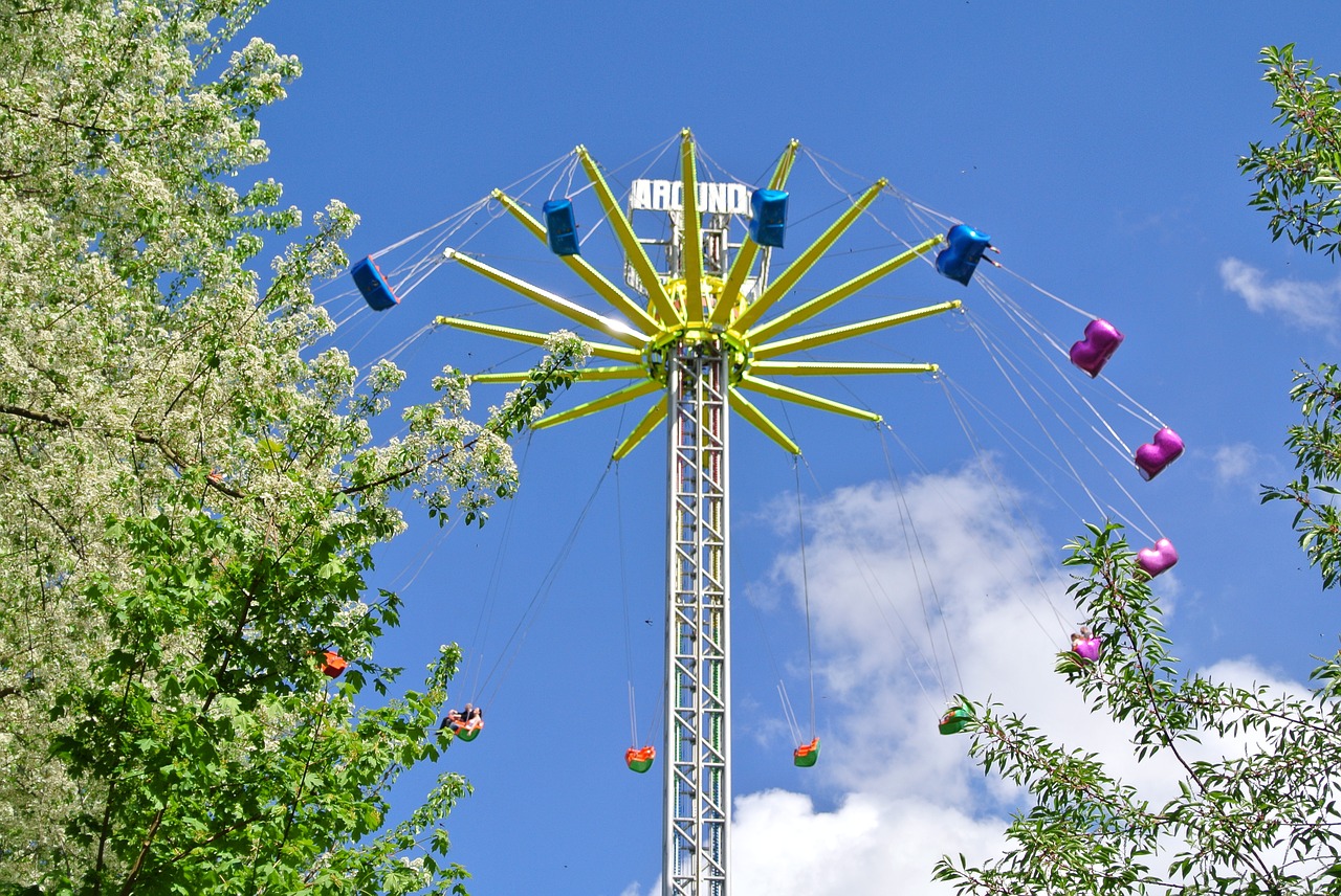 funfair ride high free photo