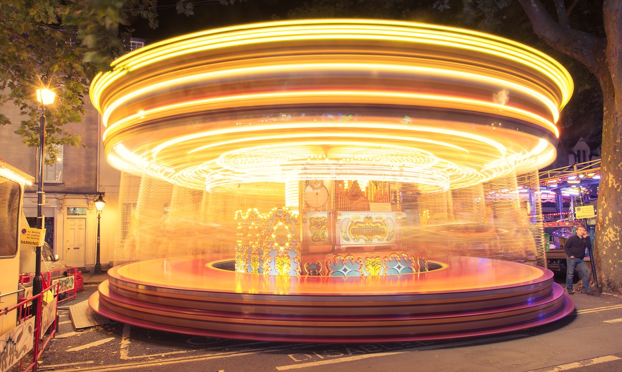 funfair carousel wheel free photo