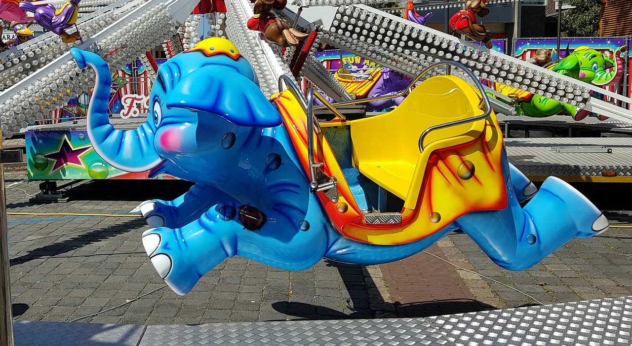 funfair  carousel  kiddy ride free photo