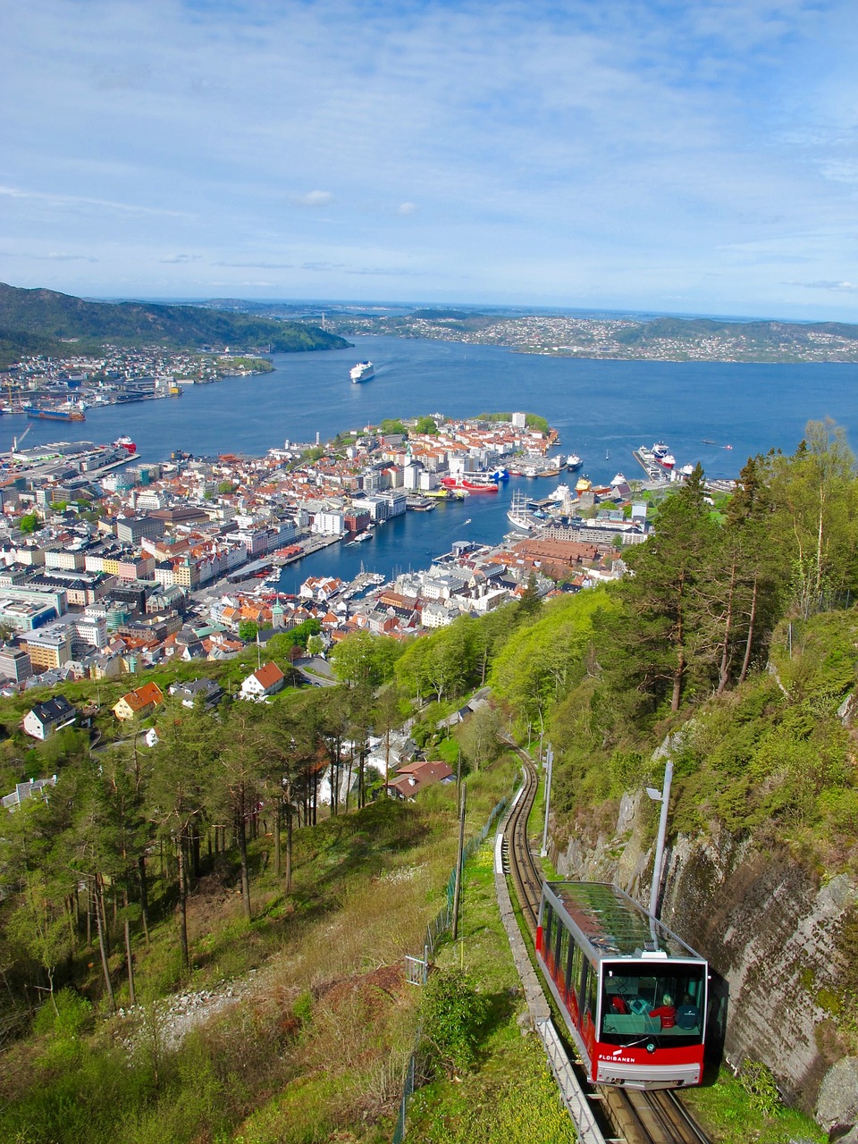 funicular fjord norway free photo