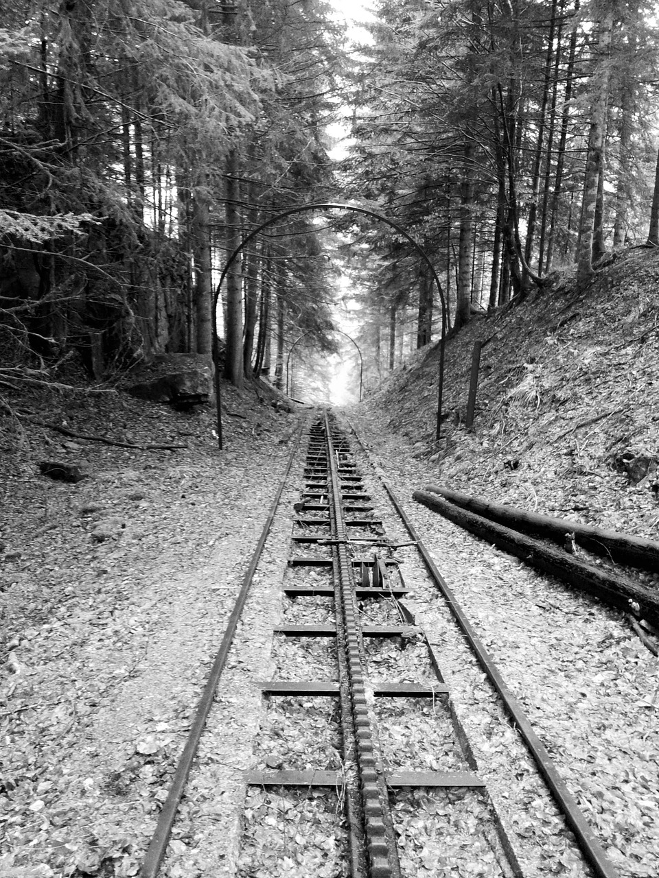 funicular massif central abandoned free photo
