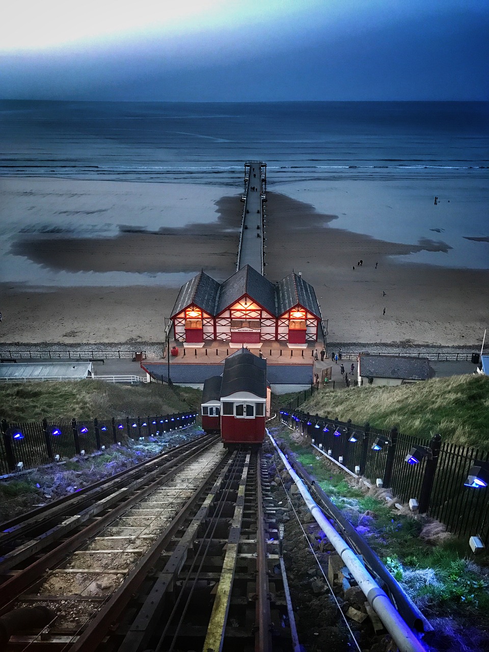 funicular tram beach free photo