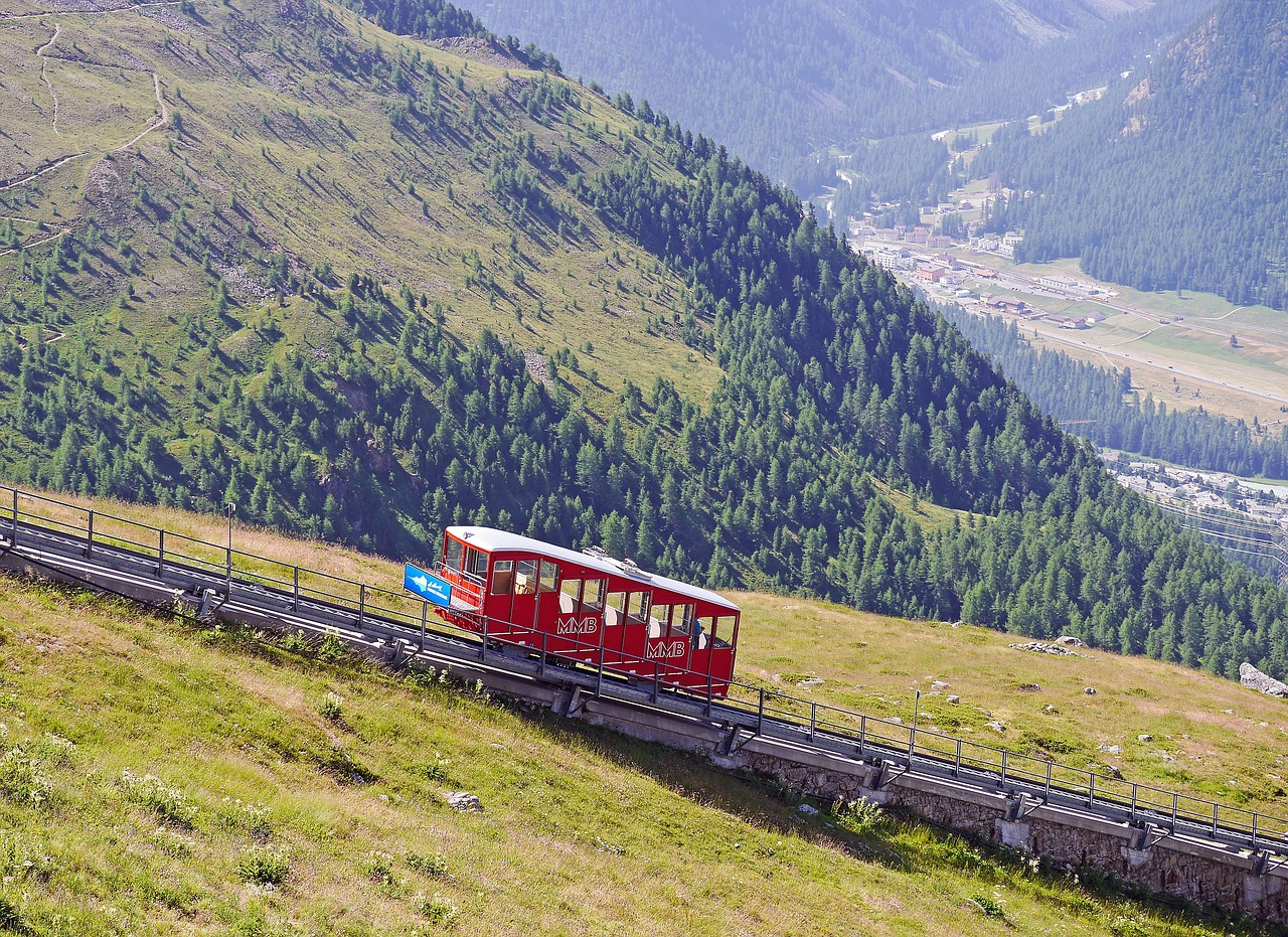 funicular railway aussichtspinkt engadin free photo