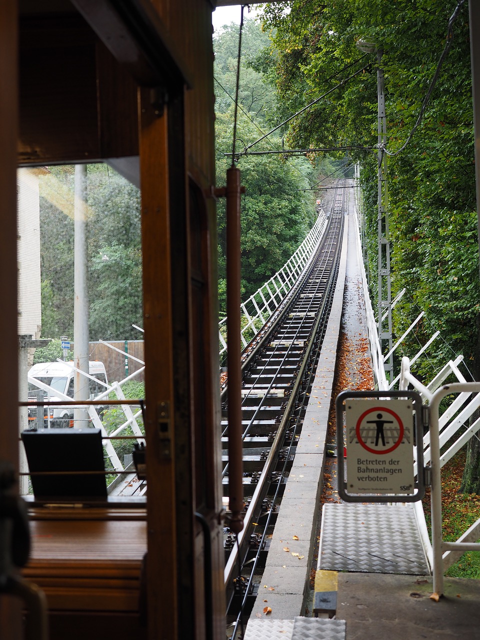 funicular railway gleise funicular stuttgart free photo