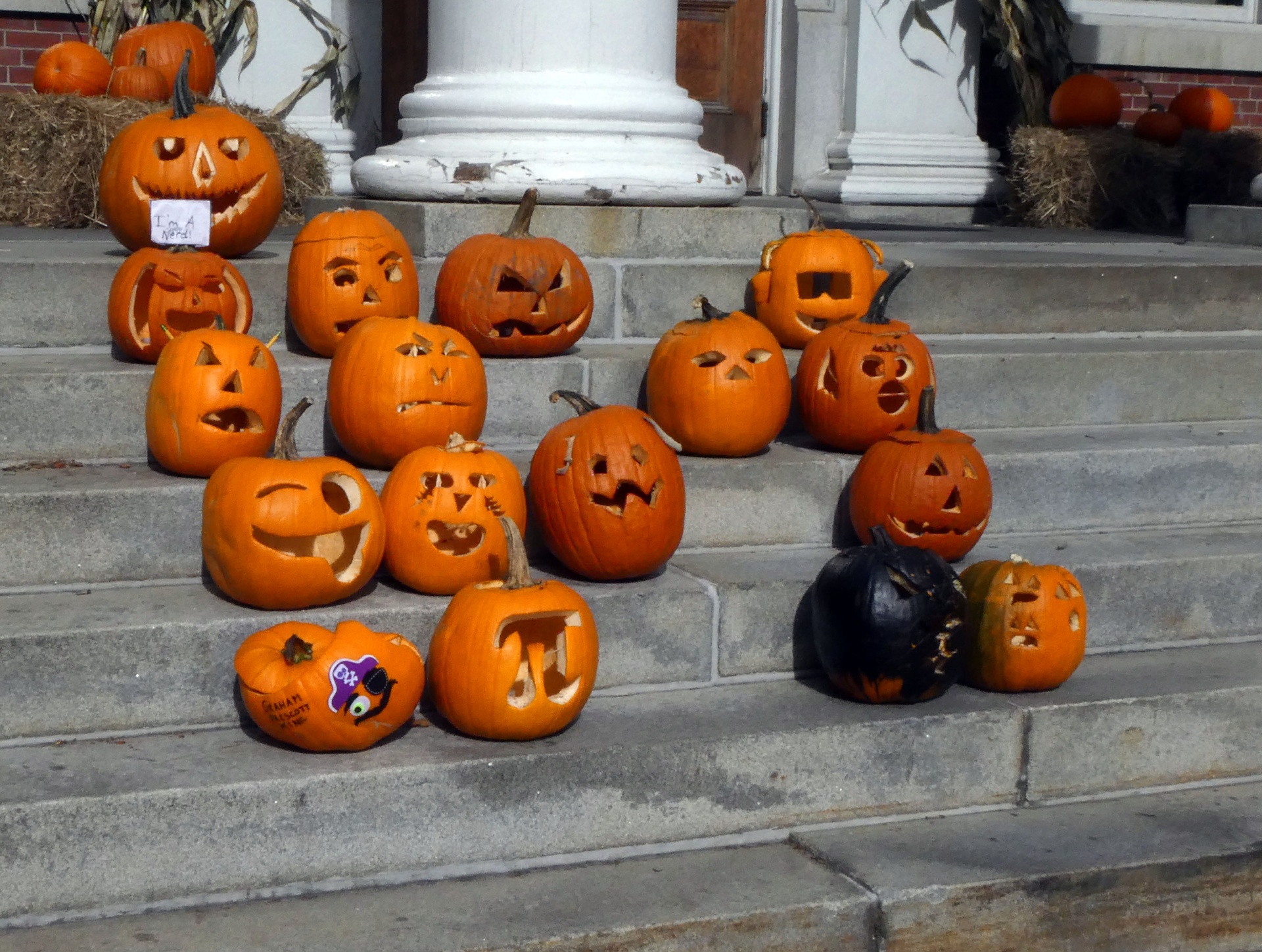 halloween pumpkins carved pumpkins free photo