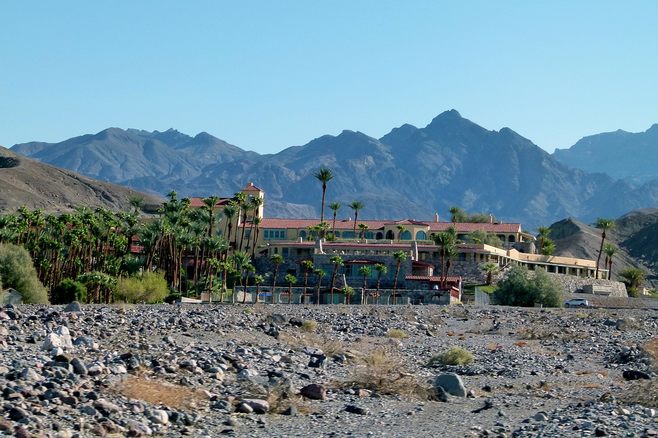 furnace creek inn ranch resort building free photo