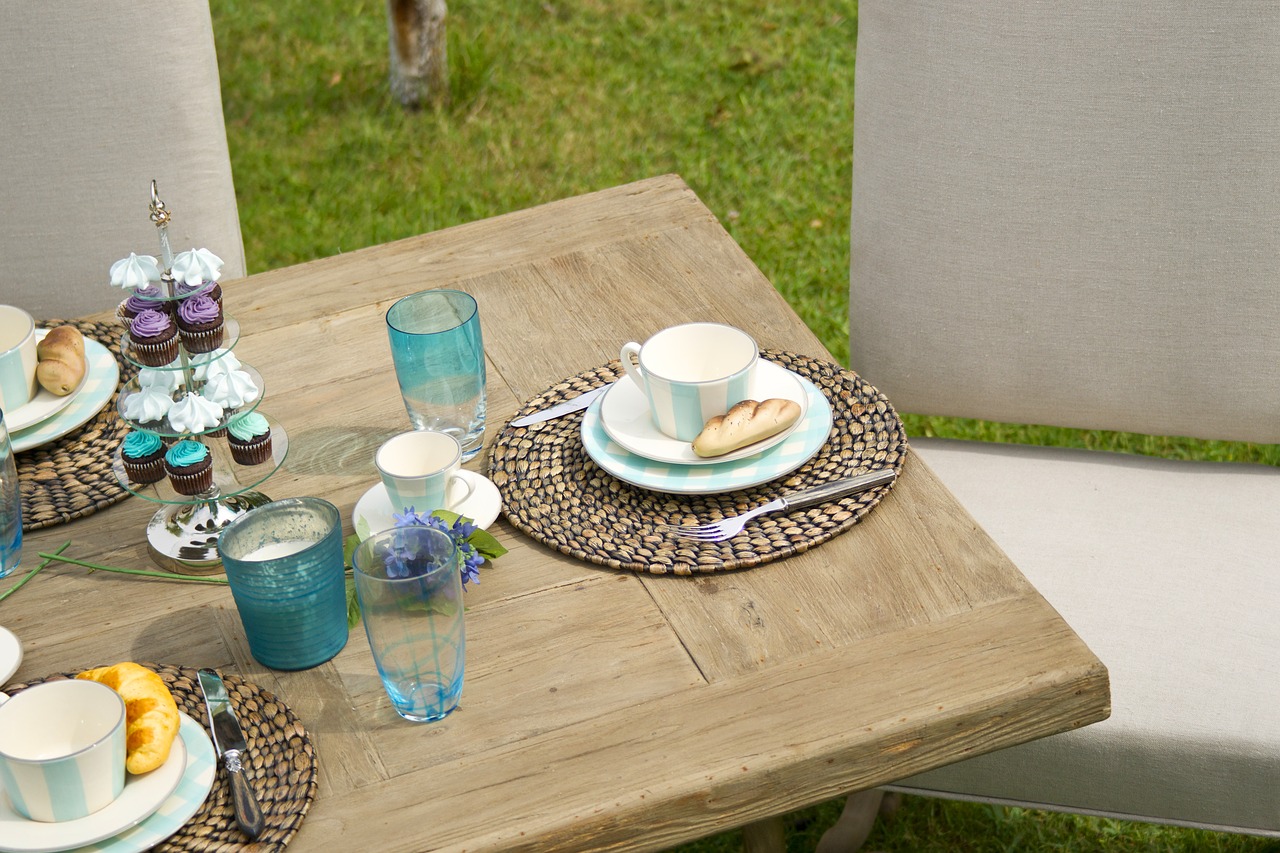 furniture table grass free photo