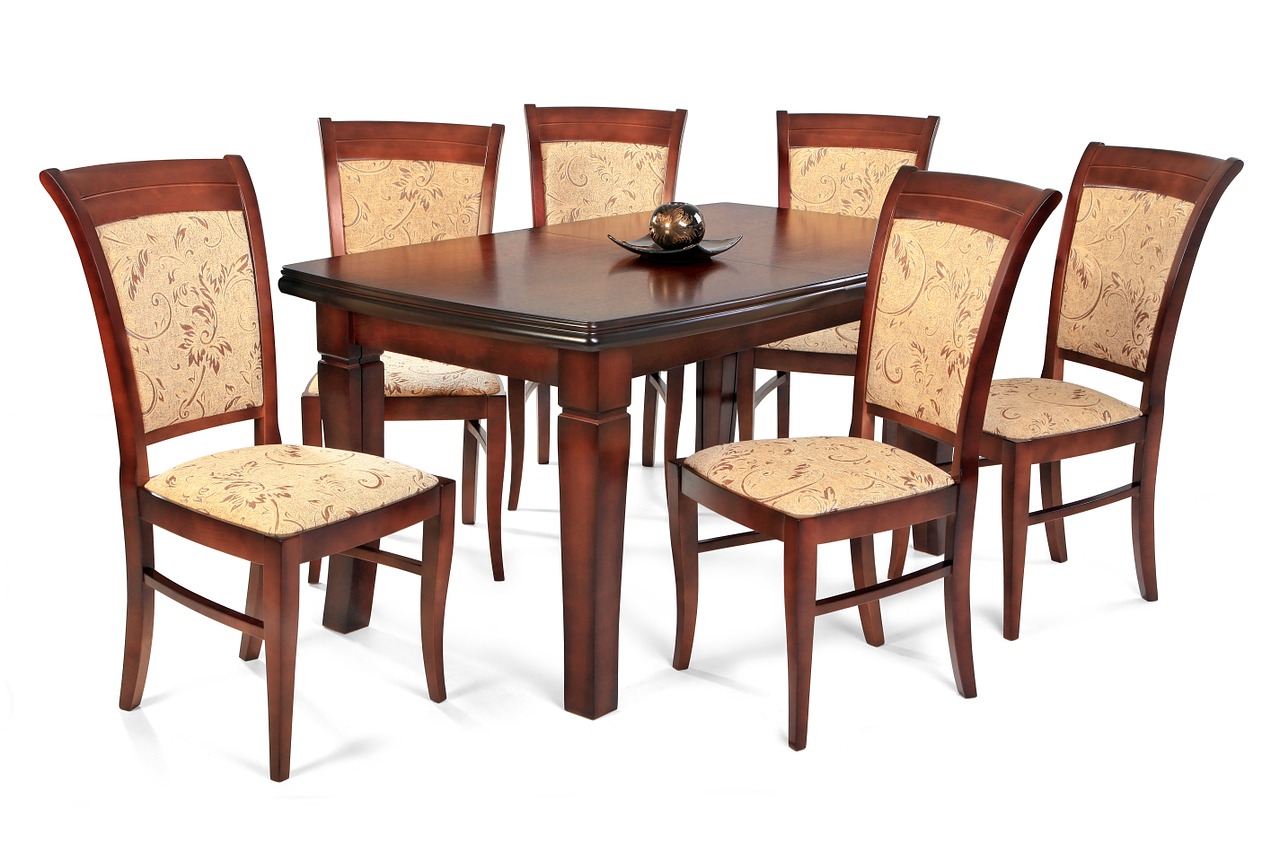 furniture dining table chair free photo