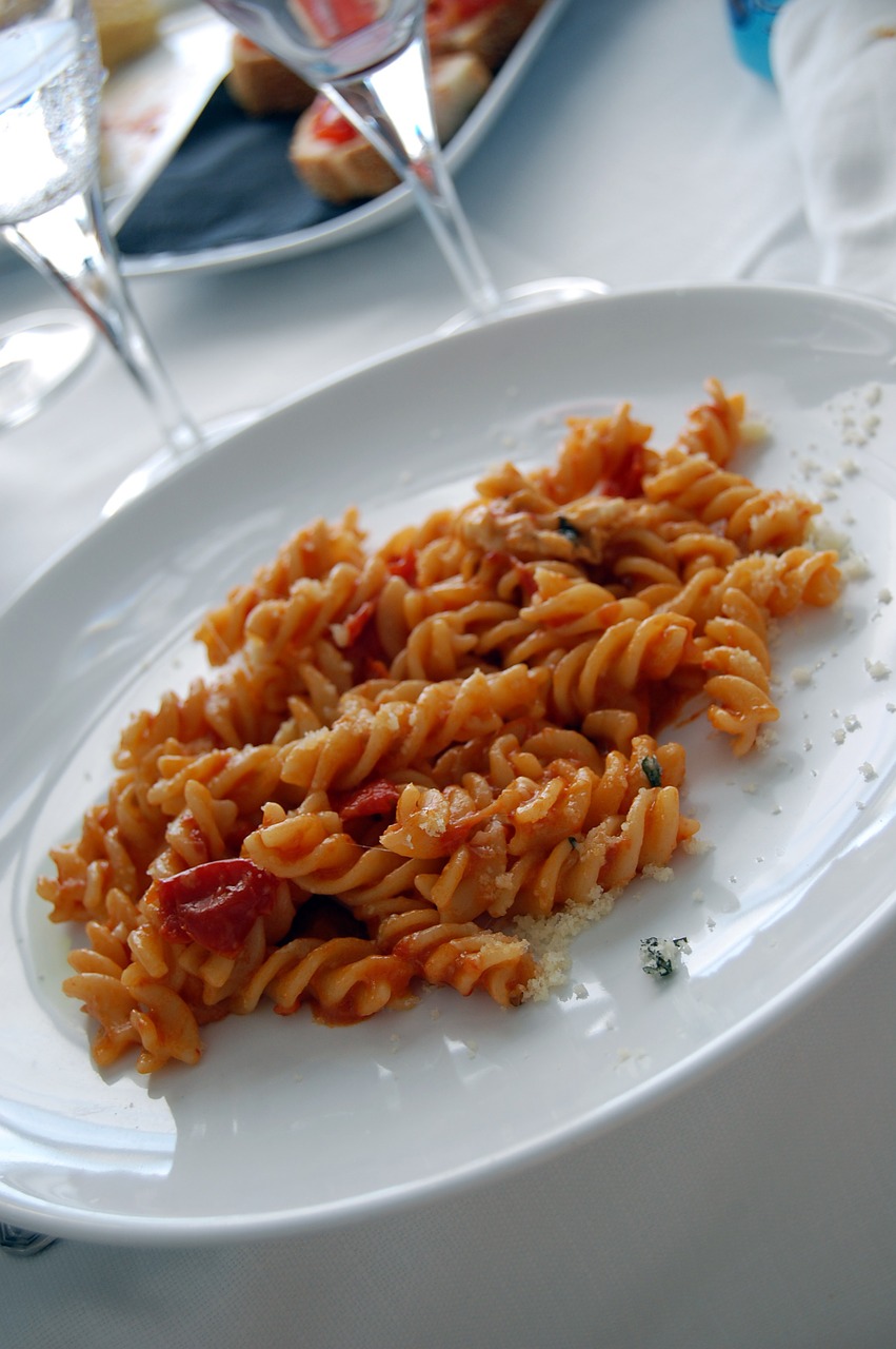fusilli dish italian free photo